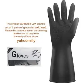 717181111707 EXPROSIFLUX Rubber Cleaning Gloves Slip
