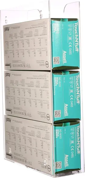 313089081076 Mask Dispenser Wall Floating Glove Rack Box #3