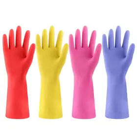 795632623672 FCTTD Rubber Kitchen Dishwashing Gloves Colorful