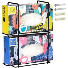 FAF301283 FIFTH AVE FAIR Double Glove Holder Wall Mount Wire