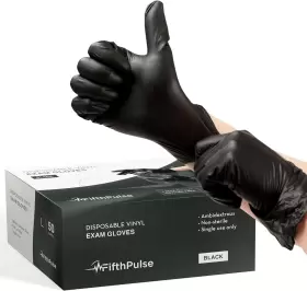 726084363830 FIFTHPULSE Disposable Gloves Powder Latex Exam