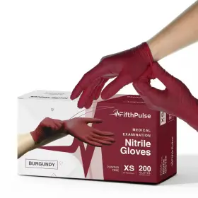 744759238047 FIFTHPULSE Nitrile Exam Latex Powder Gloves Box