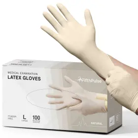 810084935217 FIFTHPULSE Medical Examination Latex Gloves Thi