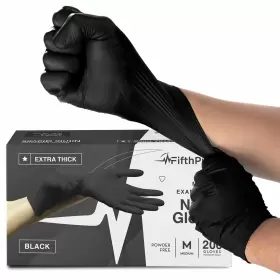 810084935767 FIFTHPULSE Disposable Nitrile Gloves Mil Powd