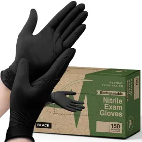 840331600353 FIFTHPULSE Biodegradable Gloves Nitrile