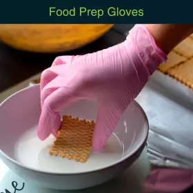 850026094800 FIFTHPULSE Pink Disposable Gloves Pack Latex #3