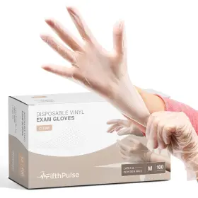 850026094848 FIFTHPULSE Disposable Gloves Pack Latex Powder