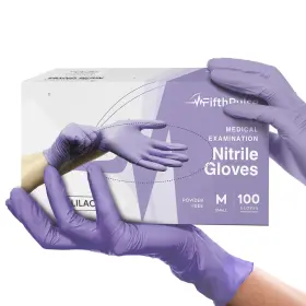 FMN100207 FIFTHPULSE Lilac Nitrile Disposable Gloves Mil