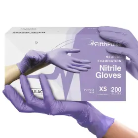 FMN100413 FIFTHPULSE Lilac Nitrile Disposable Gloves Mil