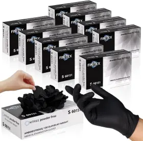 313026996982 FINITEX Nitrile Disposable Gloves Exam Powder