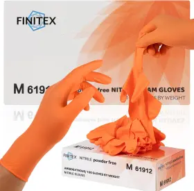313051886845 FINITEX Nitrile Disposable Gloves Powder Latex