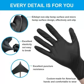 445013680680 FINITEX Nitrile Disposable Medical Exam Gloves #3