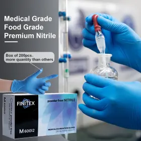 60011BX FINITEX Disposable Nitrile Exam Gloves Box Rubber #2