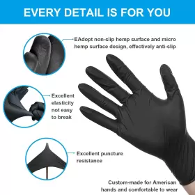 692624472686 FINITEX Nitrile Disposable Medical Exam Gloves #3