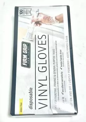 13690 FIRM GRIP Pro Paint Disposable Gloves Latex Glov #2