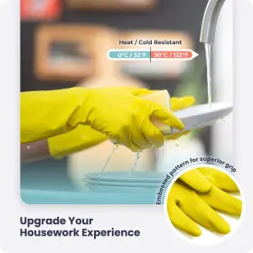 617209492125 FMP BRANDS Cleaning Gloves Rubber Washing Dishes #2
