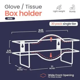617209492439 FMP BRANDS Single Glove Holder Wall Mount Wire #2