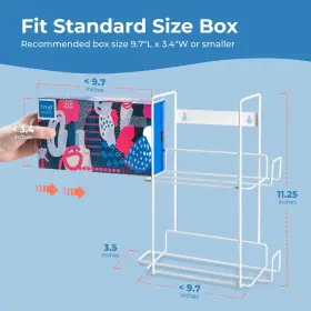 810146327325 FMP BRANDS Double Glove Holder Wall Mount Wire #3