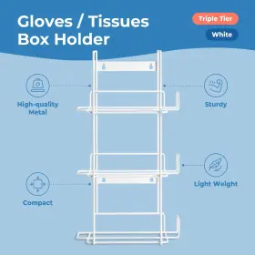 810146328575 FMP BRANDS Triple Glove Holder Wall Mount Wire #2