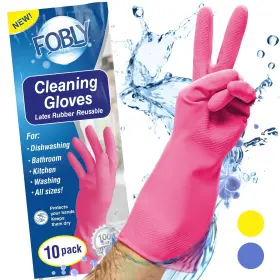 595751005150 FOBLY Rubber Cleaning Gloves Washing Dishes