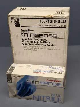 103-TSI8-BLU FOODHANDLER Gloves Thinsense Nitrile Powder