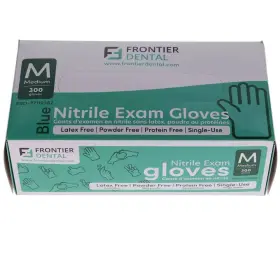 77119362 FRONTIER Dental Nitrile Examination Gloves Powder