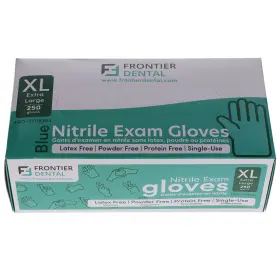 77119364 FRONTIER Dental Nitrile Exam Gloves Powder