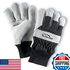 B01FXE8CBQ GALETON Panther Select Palm Gloves Knit Wrist Cuff