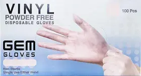 749524769122 GEMORIE Gem Gloves Powder Disposable