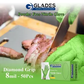 GL-NGR2CS GLADES Dispsoable Nitrile Gloves