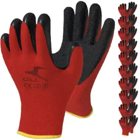 B08876RDJ2 GLL Gloves Latex Rubber Coated Pack Safety