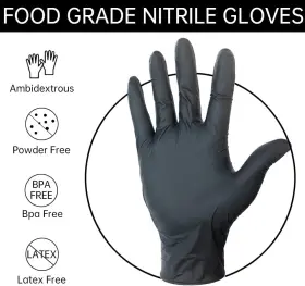 705353618444 GLOKISS Disposable Nitrile Gloves Latex Rubber #3