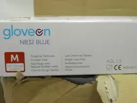 NB32-BLUE GLOVEN Disposable Nitrile Gloves Powder Light #3