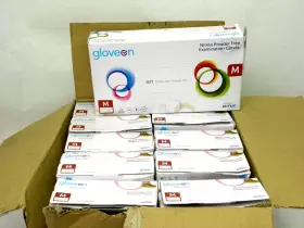 NB32-BLUE GLOVEN Disposable Nitrile Gloves Powder Light