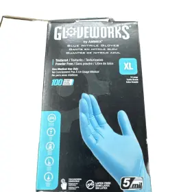 697383701244 GLOVEWORKS Disposable Nitrile Gloves Mil Latex