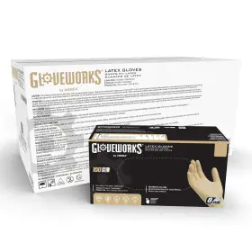 Ilhd GLOVEWORKS Latex Gloves Pack Mil Box