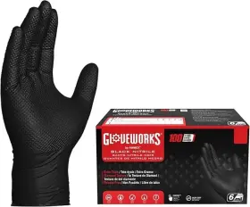 Gwbn GLOVEWORKS Nitrile Gloves Mil Disposable Latex