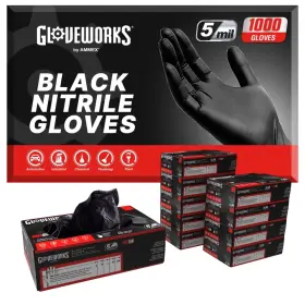 697383977984 GLOVEWORKS Disposable Nitrile Gloves Mil Latex