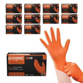697383978059 GLOVEWORKS Nitrile Disposable Gloves Mil Latex