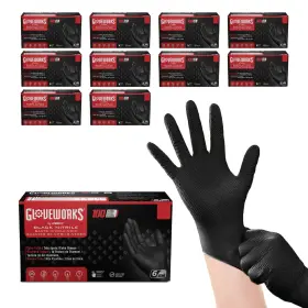 697383978110 GLOVEWORKS Nitrile Gloves Mil Disposable Latex