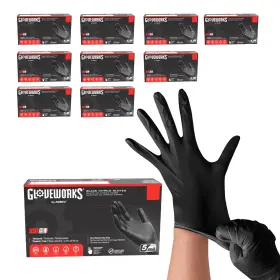 697383978318 GLOVEWORKS Disposable Nitrile Gloves Mil Latex