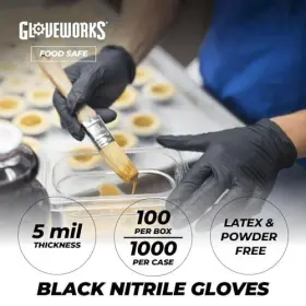 795062574278 GLOVEWORKS Disposable Nitrile Gloves Mil Latex #2