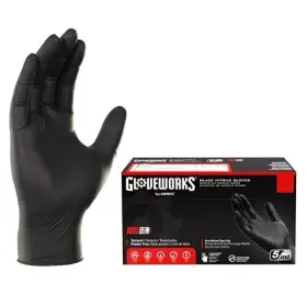 795062574278 GLOVEWORKS Disposable Nitrile Gloves Mil Latex