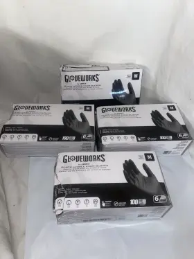 GWBEN44100 GLOVEWORKS Nitrile Exam Gloves Mil