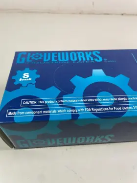 TL42100 GLOVEWORKS Medical Ambidextrous Latex Gloves #3