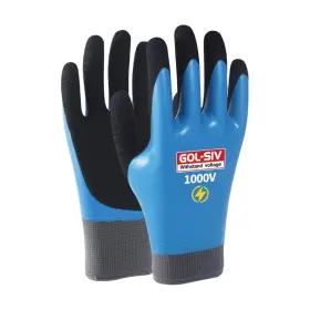 B0DMS1PVYC GOL-SIV Electrician Gloves High Voltage Double