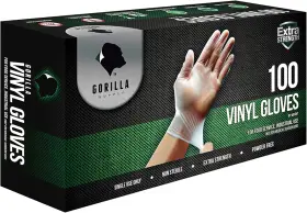 10X100MVNL GORILLA Supply Disposable Gloves Latex Powder