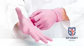 GP33-2P GP CRAFT Disposable Nitrile Gloves Latex Pink #2