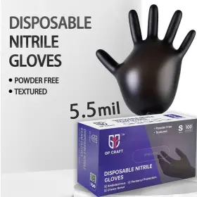 GP51-5.5MIL-1PC GP CRAFT Disposable Nitrile Gloves Powder