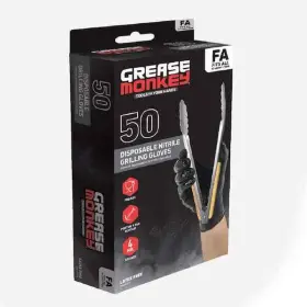 731919255853 GREASE MONKEY Nitrile Disposable Grilling Gloves